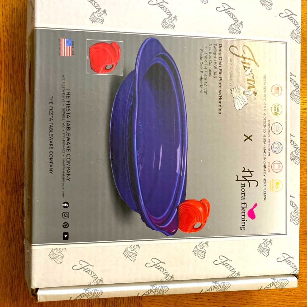 Nora Fleming® Fiesta Pie Baker with Disk Pitcher mini